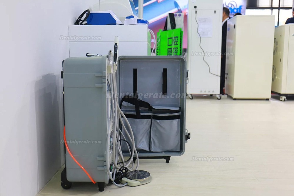 Dynamic&reg; DU893 Mobile Dentaleinheit Mit Luftverdichter + Polymerisationslampe + Scaler